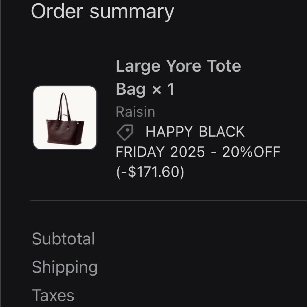 Songmont Yore tote, large, raisin - Picture 2 of 9